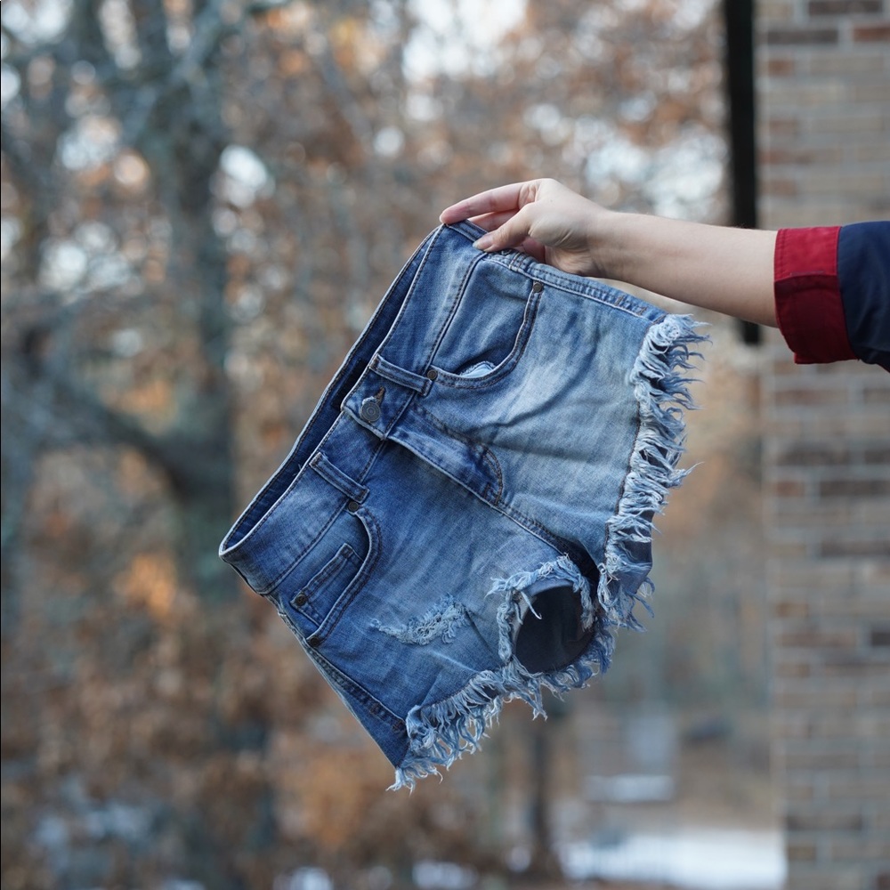 Celebrity Pink Jean Shorts